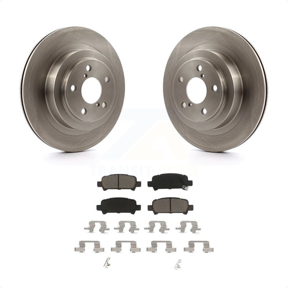 Rear Disc Brake Rotors And Ceramic Pads Kit For Subaru Legacy K8C-101818 by Transit Auto