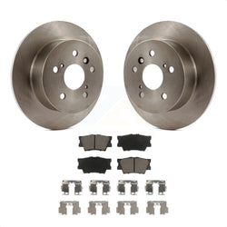 Rear Disc Brake Rotors And Ceramic Pads Kit For Toyota Camry Lexus ES350 Avalon K8C-101821