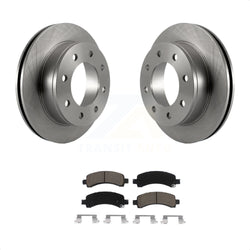 Rear Disc Brake Rotors And Ceramic Pads Kit For Chevrolet Express 3500 2500 GMC Savana K8C-101823