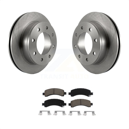 Rear Disc Brake Rotors And Ceramic Pads Kit For Chevrolet Express 3500 2500 GMC Savana K8C-101823 by Transit Auto