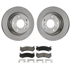 Rear Disc Brake Rotors And Ceramic Pads Kit For Chevrolet Silverado 2500 HD GMC Sierra 3500 Classic Suburban Yukon XL Avalanche K8C-101825