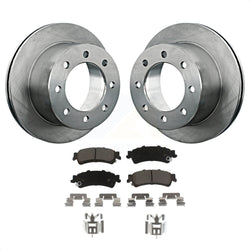 Rear Disc Brake Rotors And Ceramic Pads Kit For 2001-2001 Chevrolet Silverado 3500 GMC Sierra K8C-101827