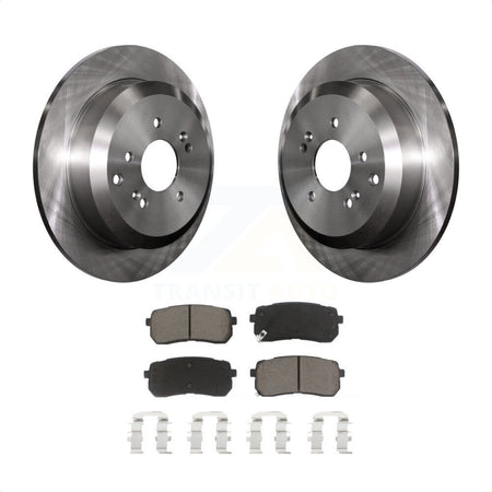 Rear Disc Brake Rotors And Ceramic Pads Kit For 2007-2012 Hyundai Veracruz K8C-101828 by Transit Auto