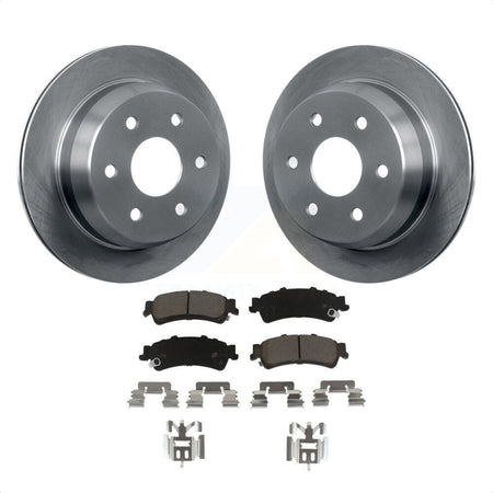 Rear Disc Brake Rotors And Ceramic Pads Kit For Chevrolet Silverado 1500 GMC Sierra Tahoe Classic Suburban Astro Yukon XL Safari K8C-101832 by Transit Auto