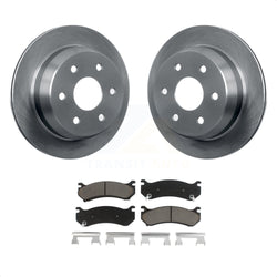 Rear Disc Brake Rotors And Ceramic Pads Kit For 2003-2003 Chevrolet Silverado 2500 HD Suburban GMC Sierra K8C-101834