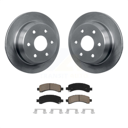 Rear Disc Brake Rotors And Ceramic Pads Kit For 2002-2002 Chevrolet Suburban 1500 Avalanche K8C-101838 by Transit Auto