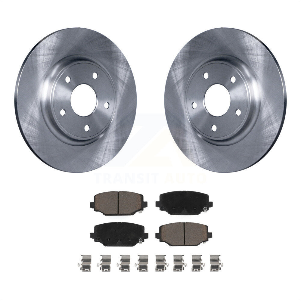 Rear Disc Brake Rotors And Ceramic Pads Kit For Dodge Grand Caravan Journey Chrysler Town & Country Ram C/V Volkswagen Routan K8C-101840 by Transit Auto