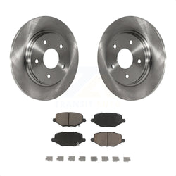 Rear Disc Brake Rotors And Ceramic Pads Kit For Dodge Grand Caravan Chrysler Town & Country Journey Ram C/V Volkswagen Routan K8C-101841