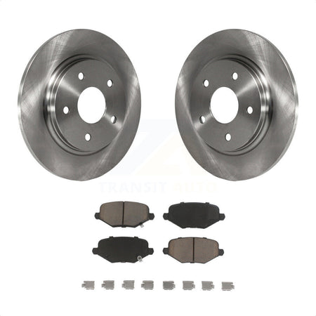 Rear Disc Brake Rotors And Ceramic Pads Kit For Dodge Grand Caravan Chrysler Town & Country Journey Ram C/V Volkswagen Routan K8C-101841 by Transit Auto