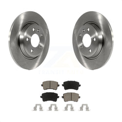 Rear Disc Brake Rotors And Ceramic Pads Kit For Audi Q5 A4 Quattro A5 allroad S5 K8C-101849