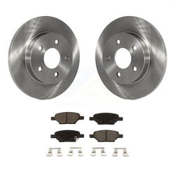 Rear Disc Brake Rotors And Ceramic Pads Kit For Chevrolet Malibu Pontiac G6 Cobalt Saturn Ion HHR Aura G5 Pursuit K8C-101860