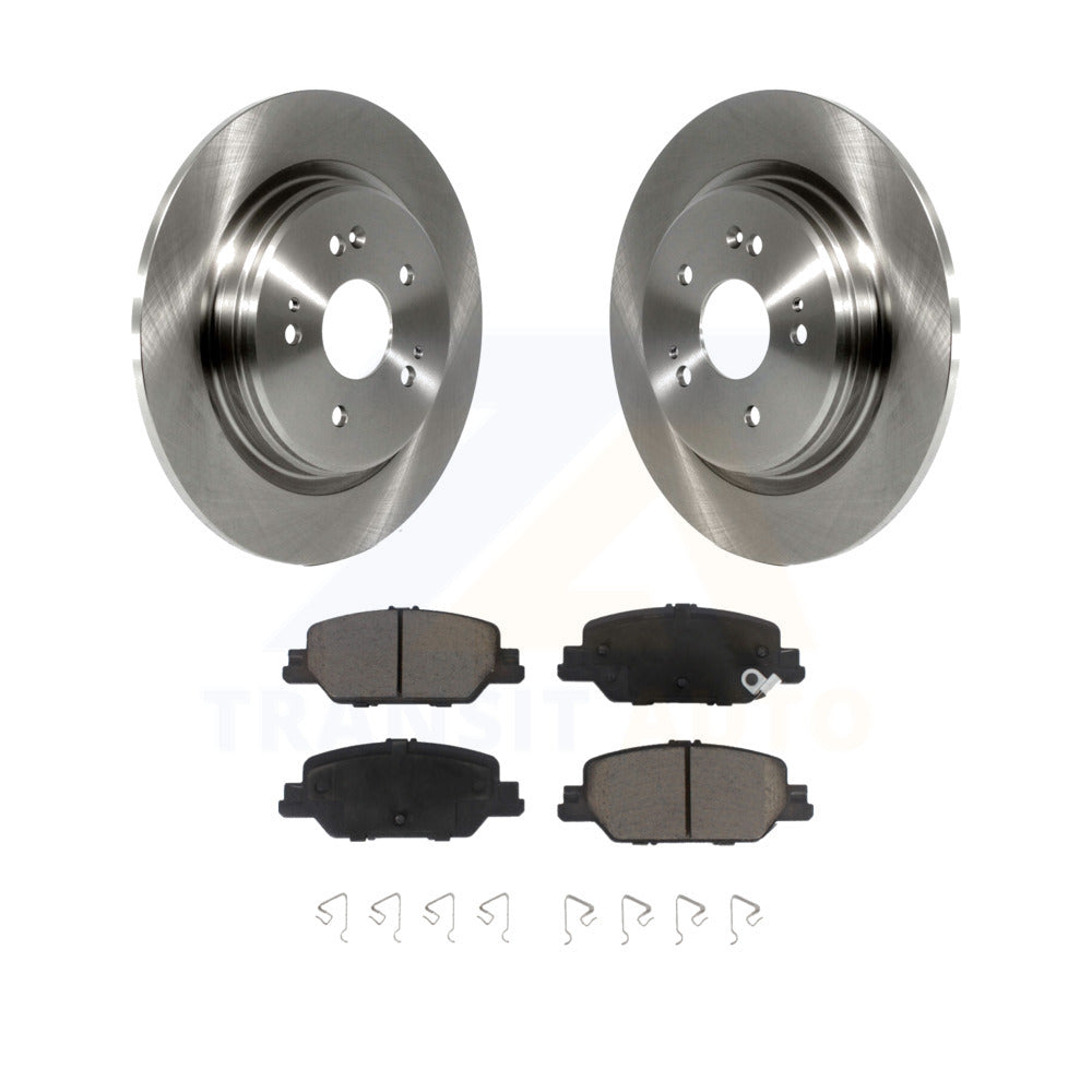 Rear Disc Brake Rotors And Ceramic Pads Kit For 2017-2022 Honda CR-V K8C-101863 by Transit Auto