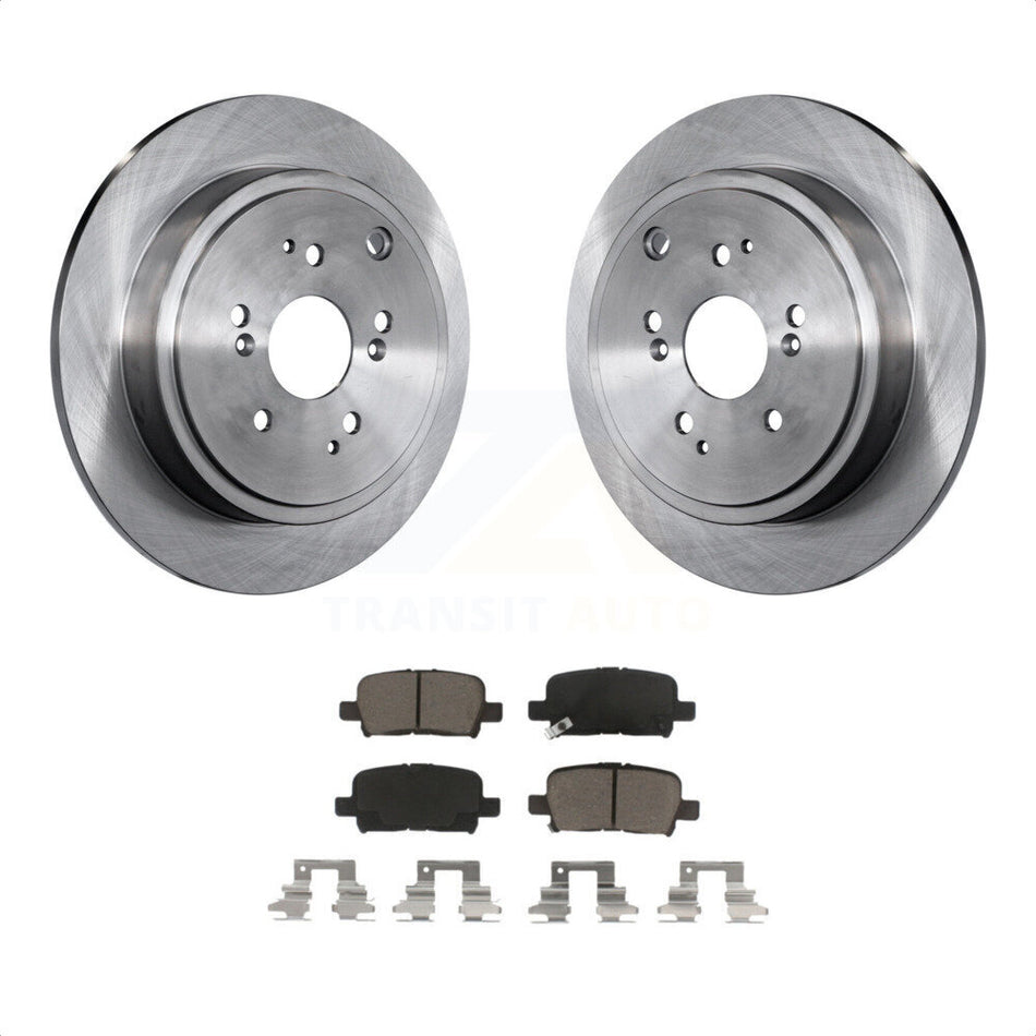 Rear Disc Brake Rotors And Ceramic Pads Kit For Honda Pilot Acura MDX K8C-101869 by Transit Auto