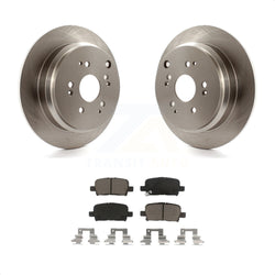 Rear Disc Brake Rotors And Ceramic Pads Kit For 2002-2004 Honda Odyssey K8C-101873