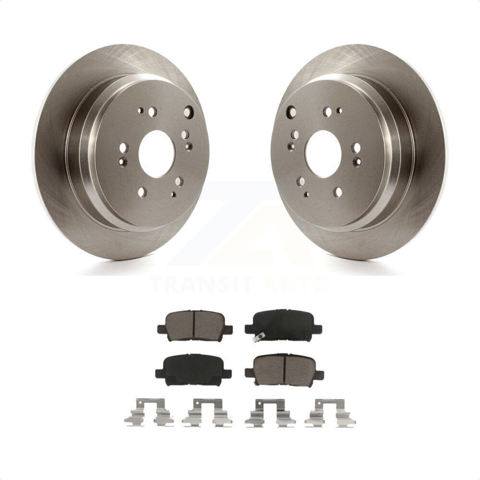 Rear Disc Brake Rotors And Ceramic Pads Kit For 2002-2004 Honda Odyssey K8C-101873 by Transit Auto