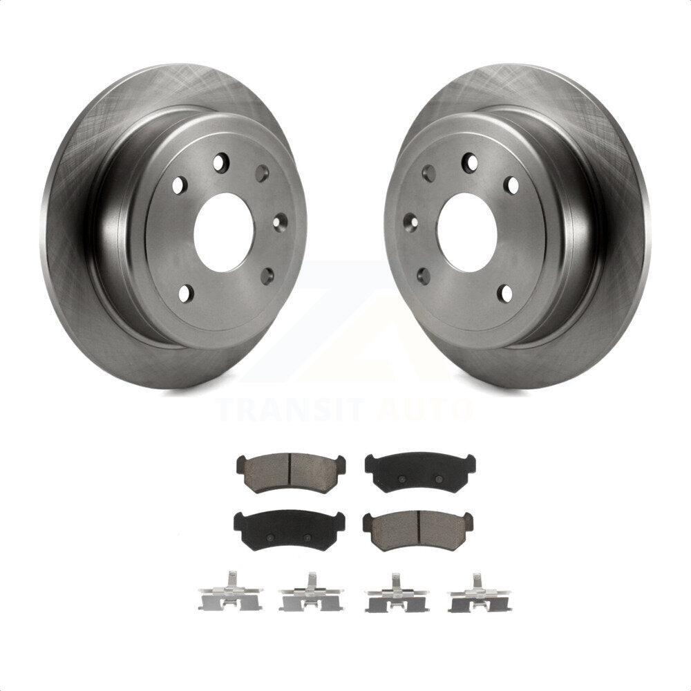 Rear Disc Brake Rotors And Ceramic Pads Kit For Suzuki Forenza Reno Chevrolet Optra K8C-101877 by Transit Auto