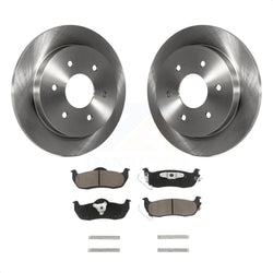 Rear Disc Brake Rotors And Ceramic Pads Kit For Nissan Titan Armada INFINITI QX56 Pathfinder TITAN K8C-101888