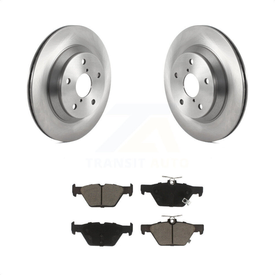 Rear Disc Brake Rotors And Ceramic Pads Kit For Subaru Forester K8C-101889 by Transit Auto