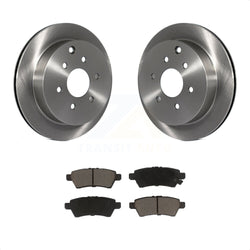 Rear Disc Brake Rotors And Ceramic Pads Kit For 2006-2007 Nissan Xterra K8C-101891