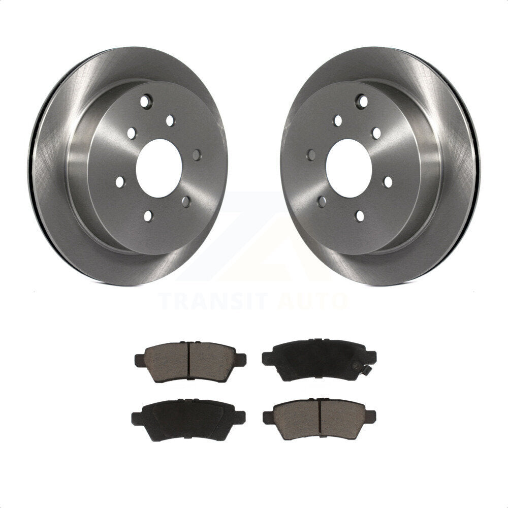 Rear Disc Brake Rotors And Ceramic Pads Kit For 2006-2007 Nissan Xterra K8C-101891 by Transit Auto