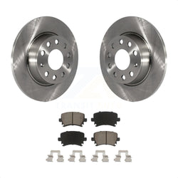 Rear Disc Brake Rotors And Ceramic Pads Kit For Volkswagen GTI K8C-101895