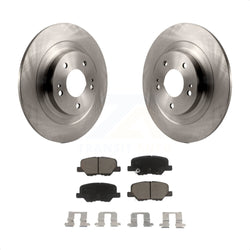 Rear Disc Brake Rotors And Ceramic Pads Kit For Mitsubishi Outlander Sport PHEV RVR K8C-101896