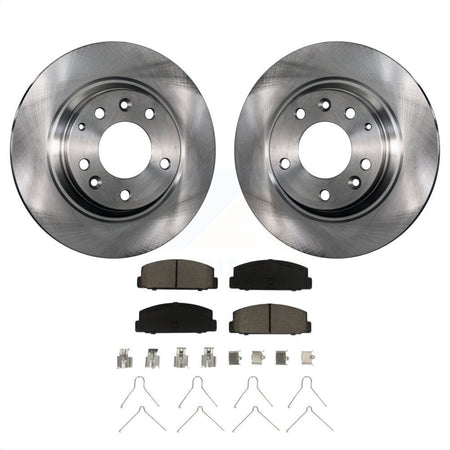 Rear Disc Brake Rotors And Ceramic Pads Kit For Mazda 6 Protege K8C-101897 by Transit Auto