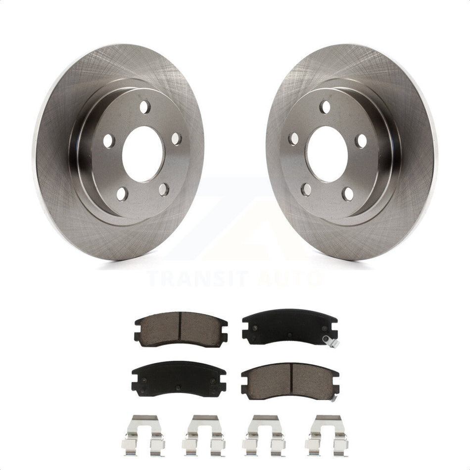 Rear Disc Brake Rotors And Ceramic Pads Kit For Buick LeSabre Park Avenue Pontiac Bonneville Oldsmobile Aurora Cadillac Eldorado K8C-101902 by Transit Auto