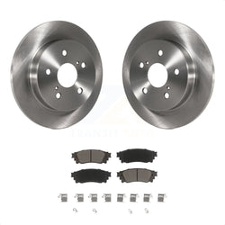 Rear Disc Brake Rotors And Ceramic Pads Kit For Toyota Camry RAV4 Lexus NX200t C-HR NX300 ES350 Avalon NX300h ES300h UX250h UX200 ES250 Venza Corolla Cross K8C-101907