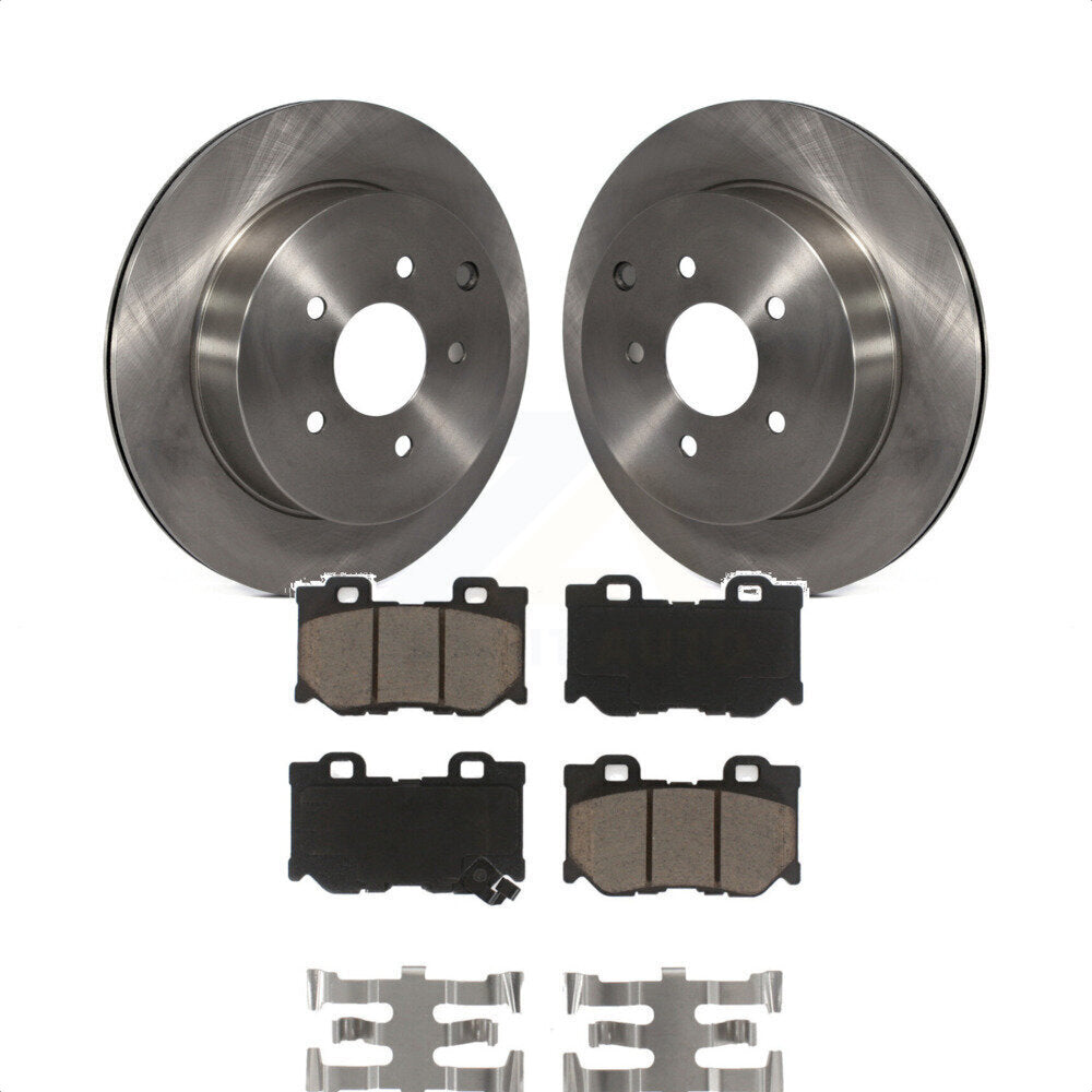 Rear Disc Brake Rotors And Ceramic Pads Kit For INFINITI Q50 Q60 Q70 K8C-101922 by Transit Auto