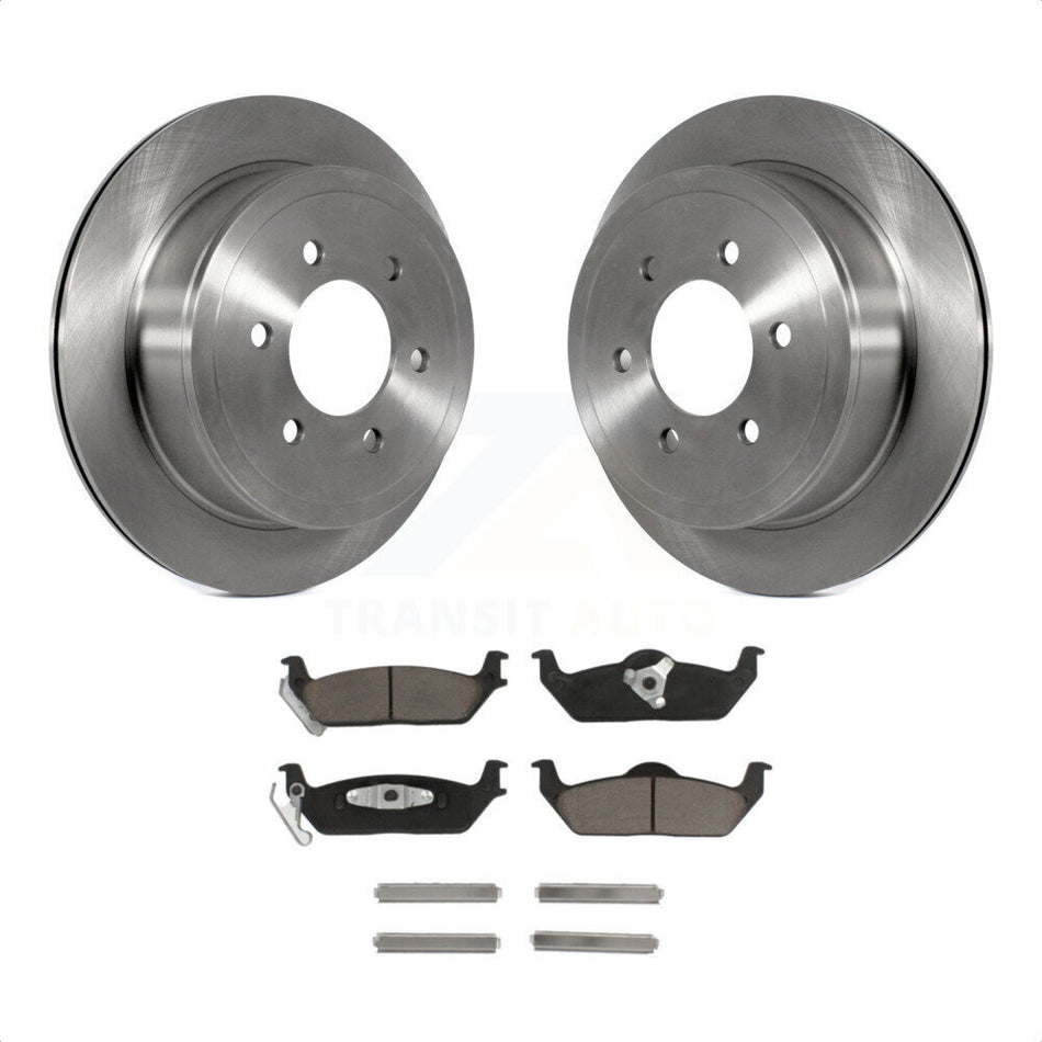 Rear Disc Brake Rotors And Ceramic Pads Kit For Ford F-150 Lincoln Mark LT K8C-101924 by Transit Auto