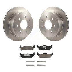 Rear Disc Brake Rotors And Ceramic Pads Kit For Ford F-150 Lincoln Mark LT K8C-101925