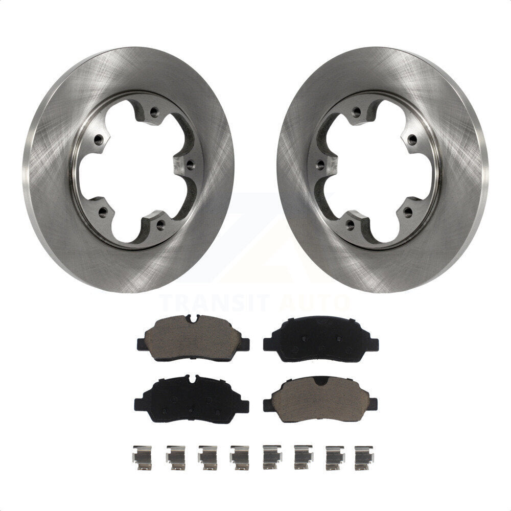 Rear Disc Brake Rotors And Ceramic Pads Kit For Ford Transit-250 Transit-350 Transit-150 HD With 5 Lug Wheels K8C-101934 by Transit Auto