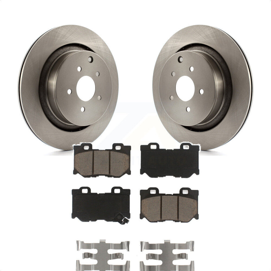 Rear Disc Brake Rotors And Ceramic Pads Kit For INFINITI Q50 M37 Q60 Q70 Q70L QX70 M56 FX50 K8C-101945 by Transit Auto