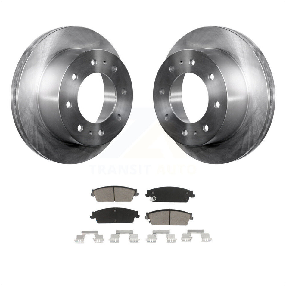 Rear Disc Brake Rotors And Ceramic Pads Kit For 2011 Chevrolet Silverado 1500 Hybrid K8C-101951 by Transit Auto