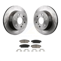 Rear Disc Brake Rotors And Ceramic Pads Kit For Chevrolet Silverado 1500 GMC Sierra Tahoe Suburban Yukon Cadillac XL Avalanche Escalade ESV EXT K8C-101952