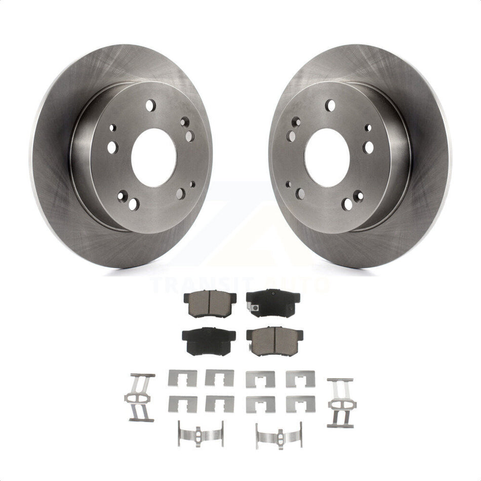 Rear Disc Brake Rotors And Ceramic Pads Kit For Honda Accord Civic Acura RSX Integra K8C-101954 by Transit Auto