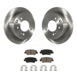 Rear Disc Brake Rotors And Ceramic Pads Kit For 2010-2013 Kia Soul K8C-101958