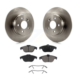 Rear Disc Brake Rotors And Ceramic Pads Kit For Mercedes-Benz C300 C250 C230 K8C-101973