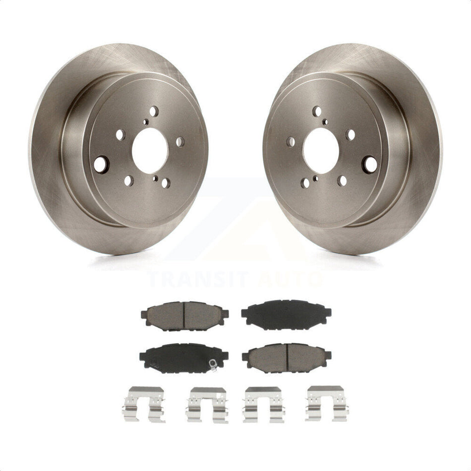 Rear Disc Brake Rotors And Ceramic Pads Kit For Subaru Outback Impreza Forester Legacy Scion FR-S BRZ WRX K8C-101979 by Transit Auto