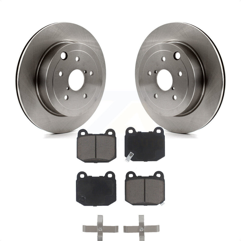 Rear Disc Brake Rotors And Ceramic Pads Kit For Subaru Impreza WRX STI K8C-101980 by Transit Auto