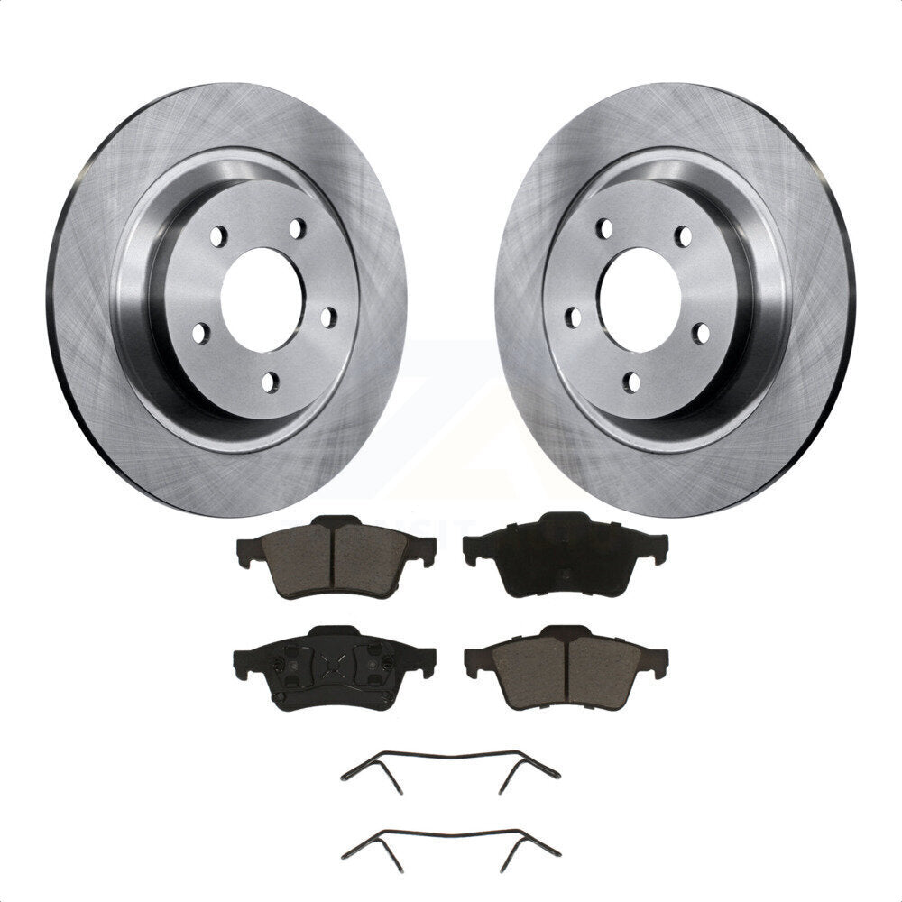 Rear Disc Brake Rotors And Ceramic Pads Kit For 2006 Mazda 5 To 02 06 K8C-101983 by Transit Auto