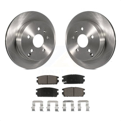 Rear Disc Brake Rotors And Ceramic Pads Kit For 2010-2017 Chevrolet Equinox GMC Terrain K8C-101989