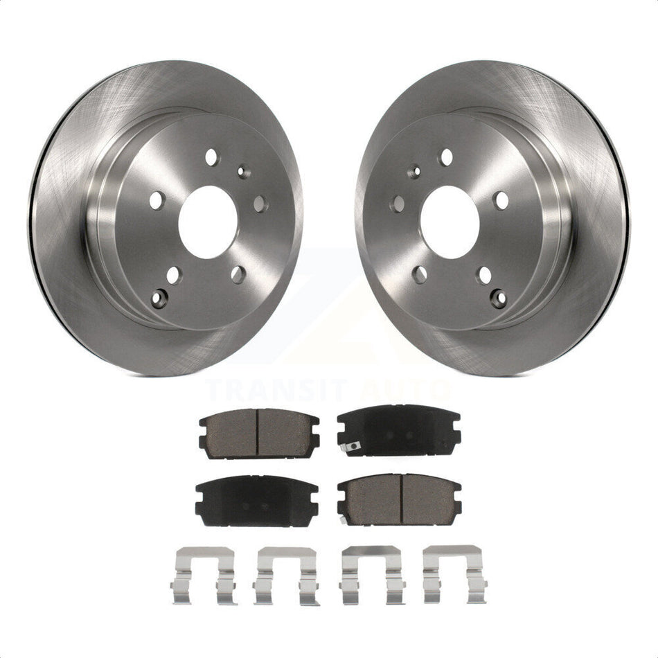 Rear Disc Brake Rotors And Ceramic Pads Kit For 2010-2017 Chevrolet Equinox GMC Terrain K8C-101989 by Transit Auto