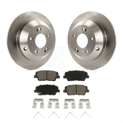 Rear Disc Brake Rotors And Ceramic Pads Kit For 2014-2015 Kia Sorento With Red Painted Calipers K8C-101993