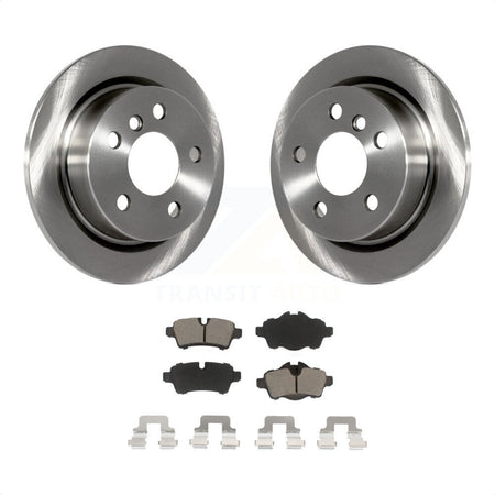 Rear Disc Brake Rotors And Ceramic Pads Kit For 2014 Mini Cooper With 5 Lug Wheels 259mm Diameter Rotor K8C-101997 by Transit Auto