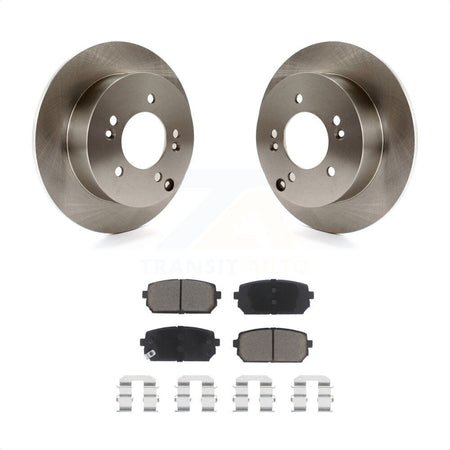 Rear Disc Brake Rotors And Ceramic Pads Kit For 2007-2012 Kia Rondo K8C-102002 by Transit Auto