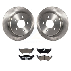 Rear Disc Brake Rotors And Ceramic Pads Kit For Dodge Grand Caravan Chrysler Town & Country Voyager K8C-102006