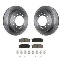 Rear Disc Brake Rotors And Ceramic Pads Kit For Toyota 4Runner Lexus GX460 FJ Cruiser K8C-102008