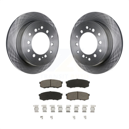 Rear Disc Brake Rotors And Ceramic Pads Kit For Toyota 4Runner Lexus GX460 FJ Cruiser K8C-102008 by Transit Auto